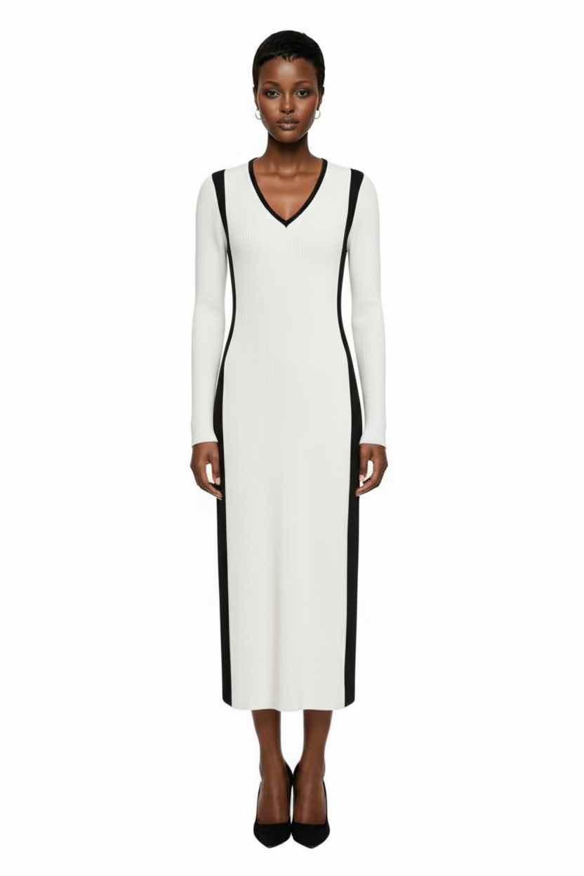 Women's Contrast Panel Sweater Dress, Macy's Exclusive