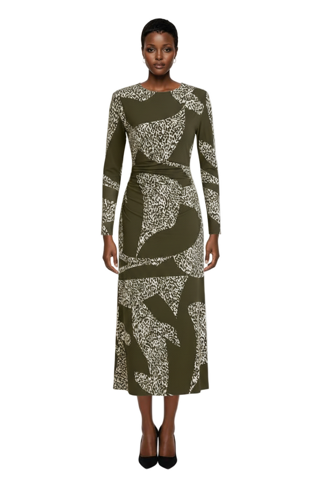 Women's Long-Sleeve Jersey Bodycon Dress Hover Image