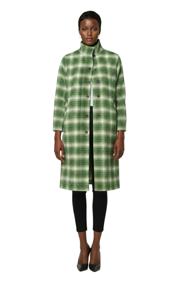 Women's Plaid Oversized Coat, Macy's Exclusive Hover Image