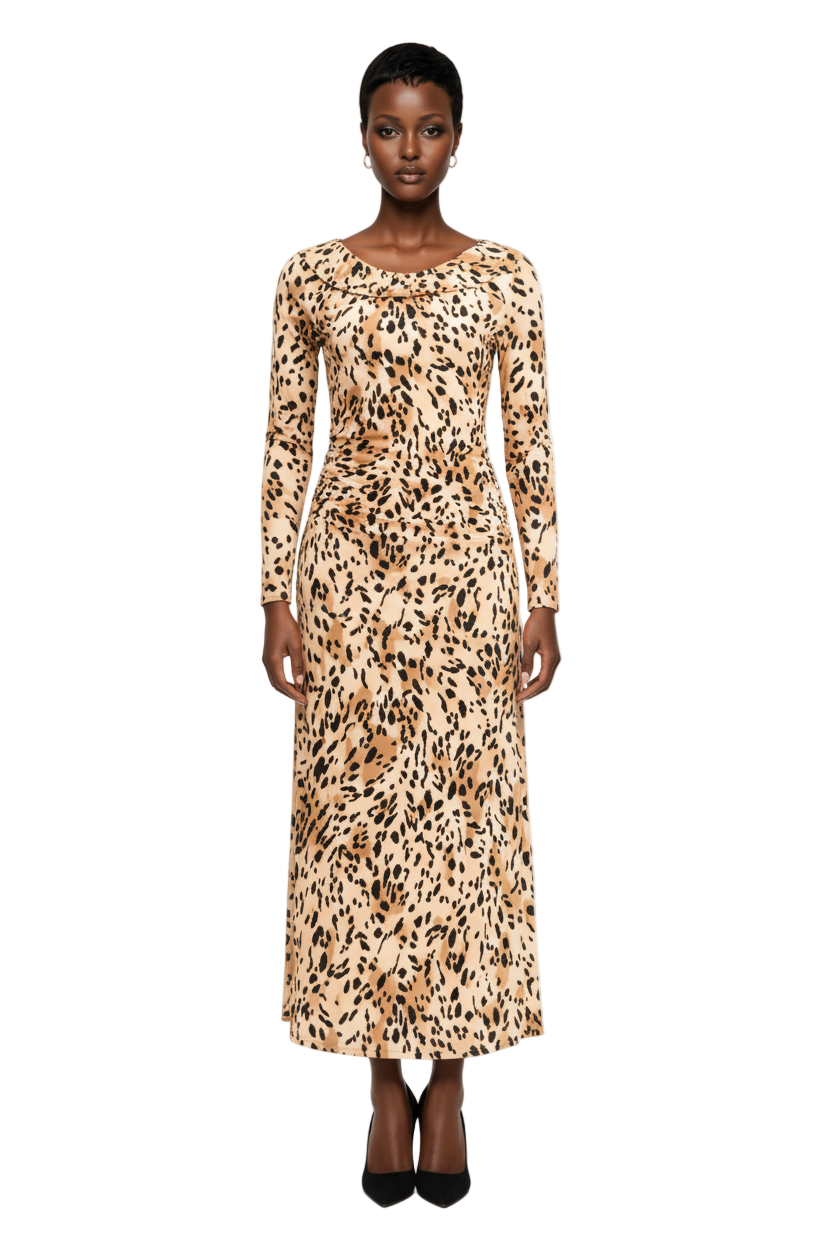 Women's Printed Cross-Neck Maxi Dress, Macy's Exclusive