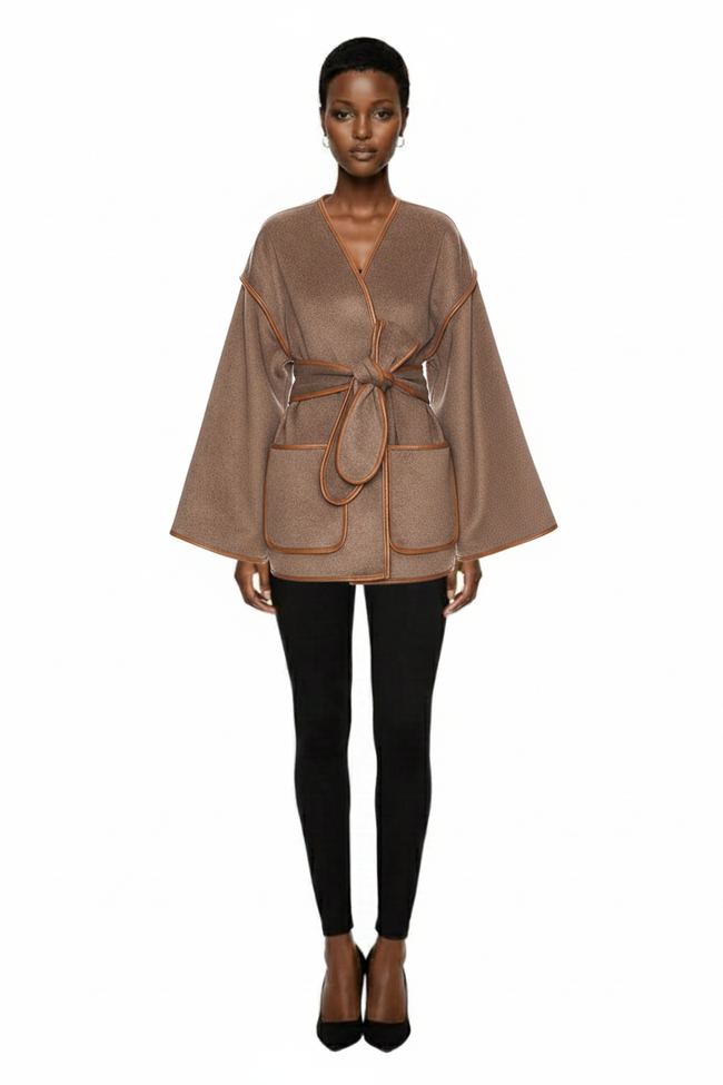 Wool Blend Blanket Coat Hover Image