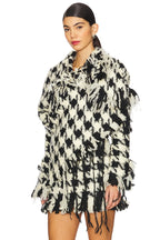 Houndstooth Knotted Jacket