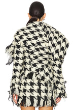 Houndstooth Knotted Jacket