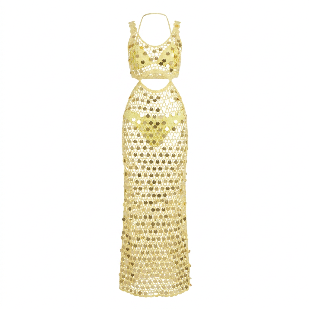 Elena Maxi Dress in Baby Yellow