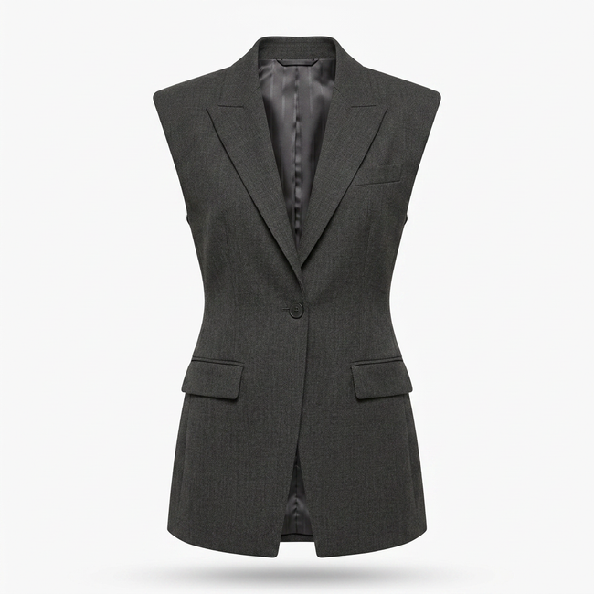 Peak Lapel Skater Vest Hover Image
