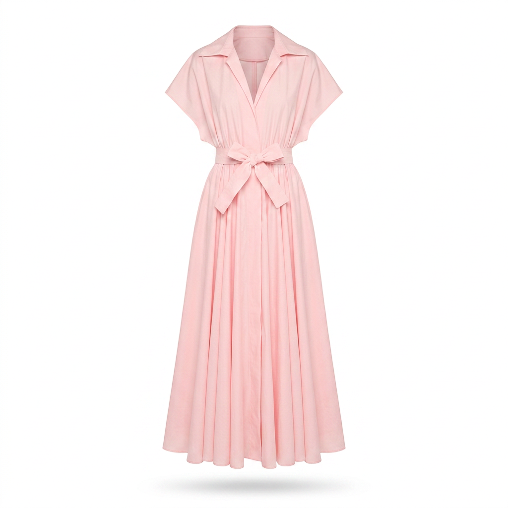 SUPER OS SLEEVELESS BF NK SHIRT FLARED GOWN