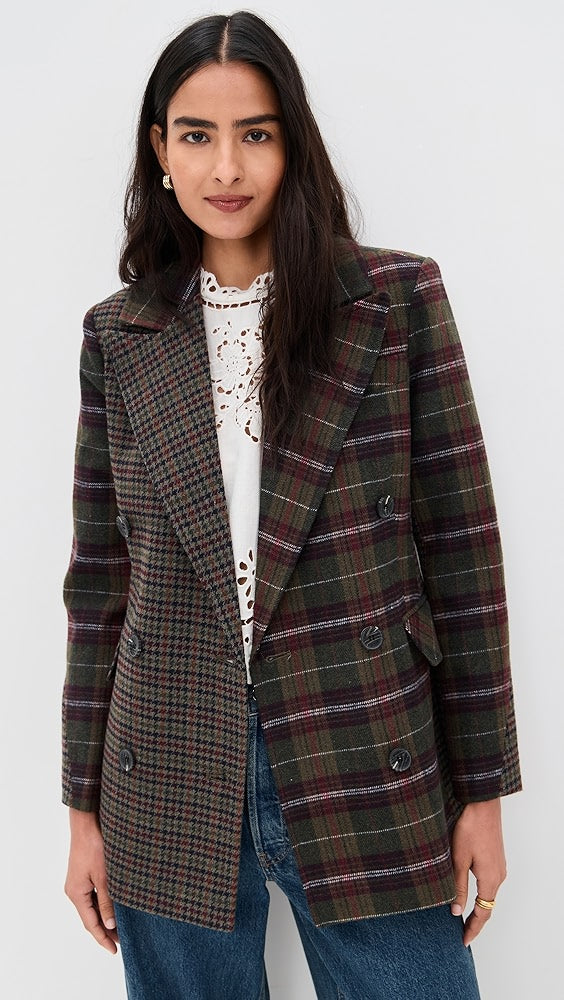 Combo Collar Hourglass Blazer