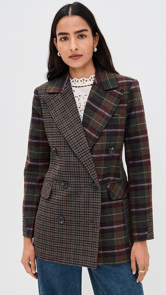 Combo Collar Hourglass Blazer