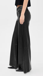 Olivia Vegan Leather Wide Leg Flare Pants