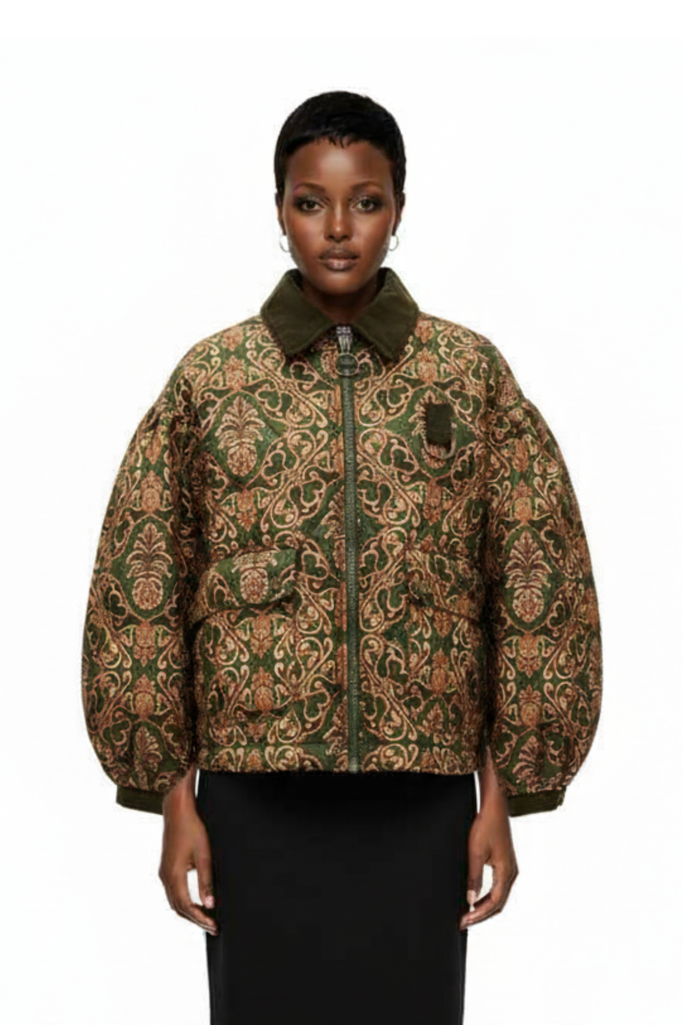 Barbour X Farm Rio Luisa Quilt Jacket