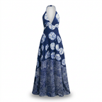 [Pre Order] Akpa Adire Halter Maxi Dress - Flowy & Elegant