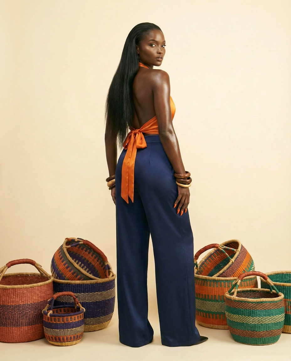 Nkusa Silk Blend Luxe Lounge Set - Elevated Comfort