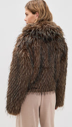 Brown Faux Fur Coat