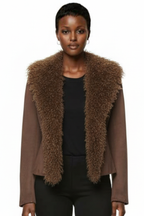 Alena Faux Suede Coat