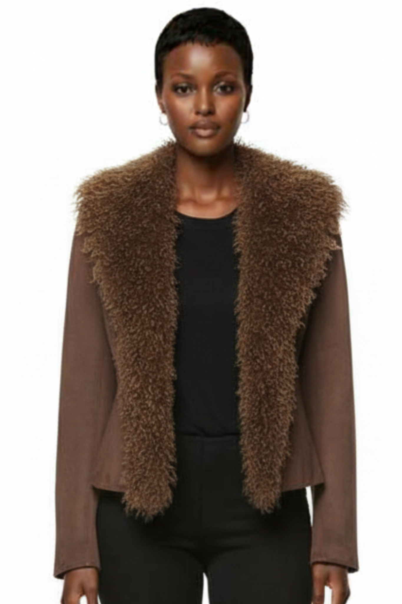 Alena Faux Suede Coat