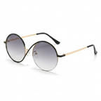 Wanderlust Gold Round Sunglasses