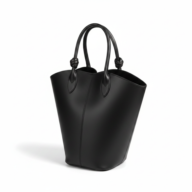 Grounded Green PU Bucket Bag Hover Image