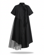 Audacious Mesh Layered Maxi Dress