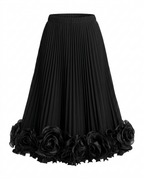 Radiant Pleated Floral Maxi Skirt
