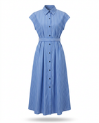 Free Spirit Striped Button Maxi Dress