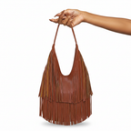 Untamed Leather Fringe Shoulder Bag
