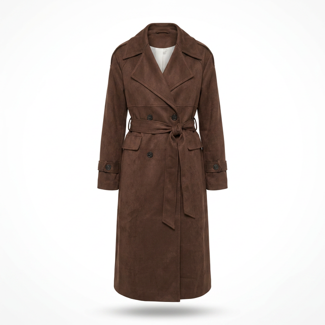 Wallace Faux Suede Coat Hover Image