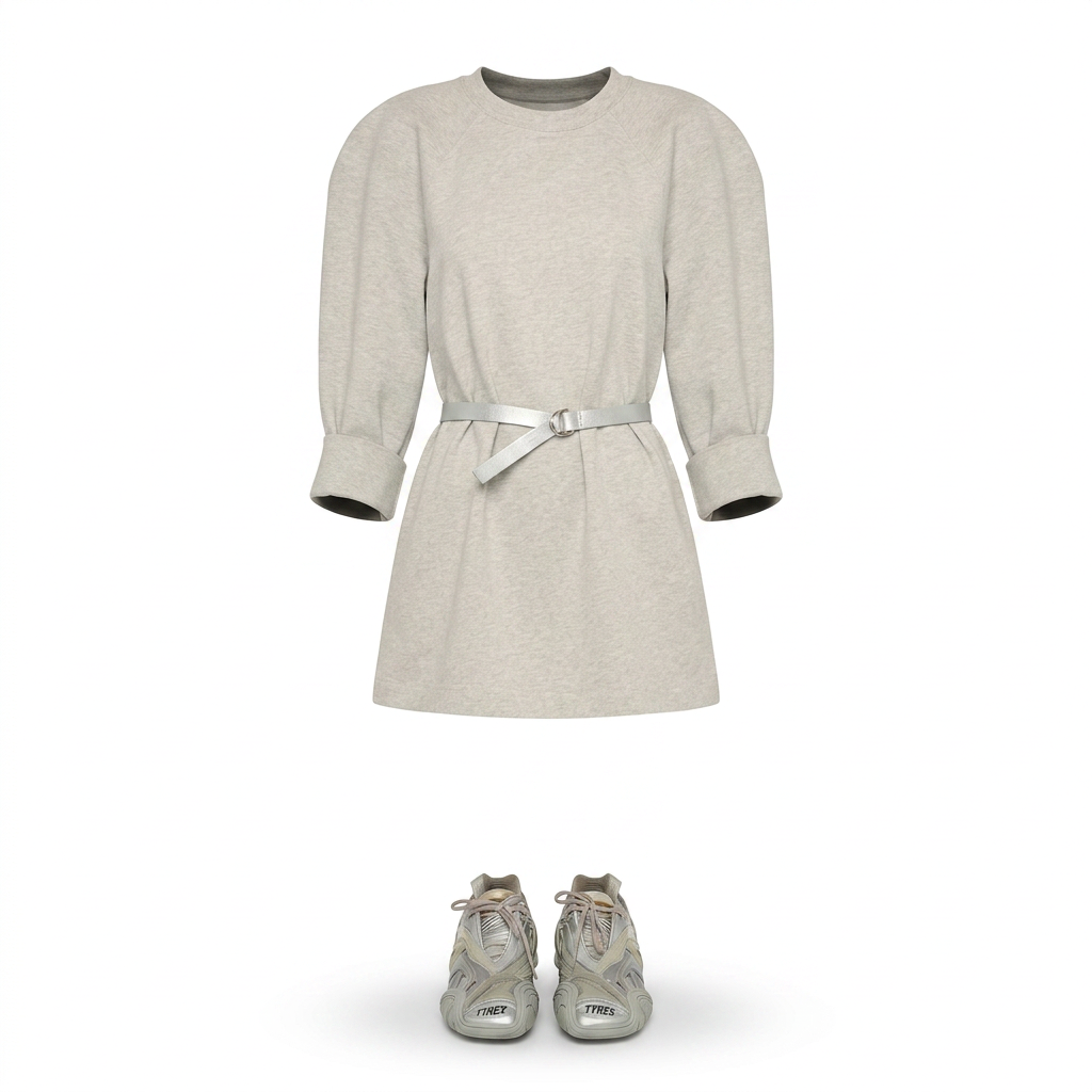 BOMBER 1980S MINI DRESS