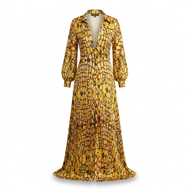 Ileona Silk Dress Hover Image