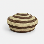 Wanderlust Striped Straw Beret