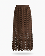 Spirited Tassel Midi Skirt