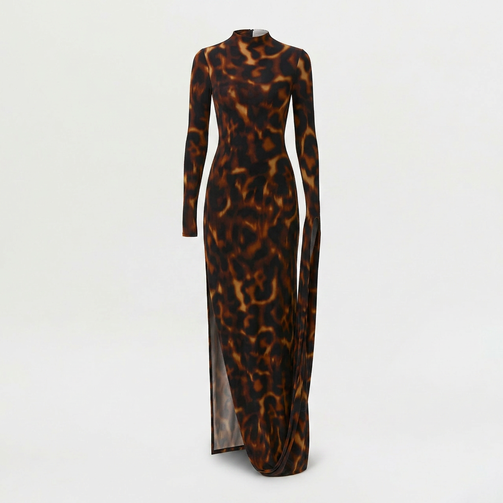 Bare Body Sleeve Drape Maxi Dress