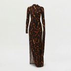 Bare Body Sleeve Drape Maxi Dress
