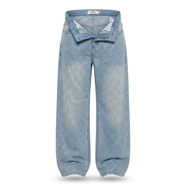 SHINE BRIGHT RHINESTONE DENIM Hover Image