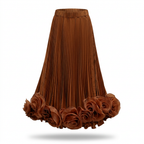 Radiant Pleated Floral Maxi Skirt