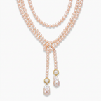 Radiant Pink Baroque Pearl Lariat
