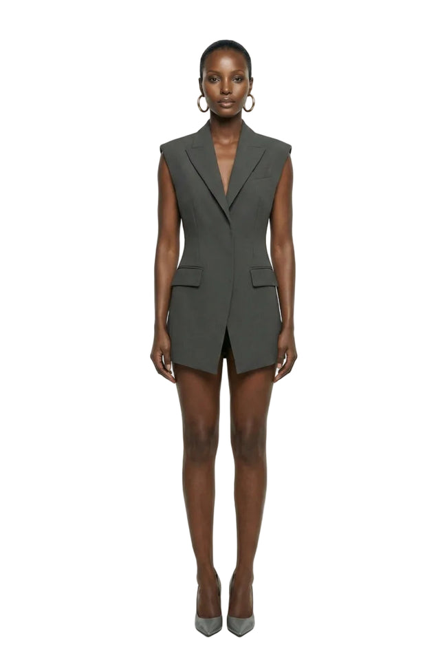 Peak Lapel Skater Vest Hover Image