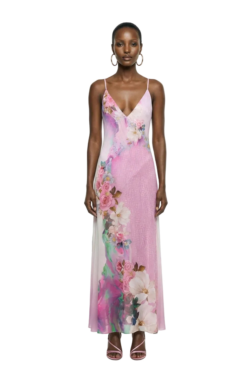 Rivka Dress - Marble Floral
