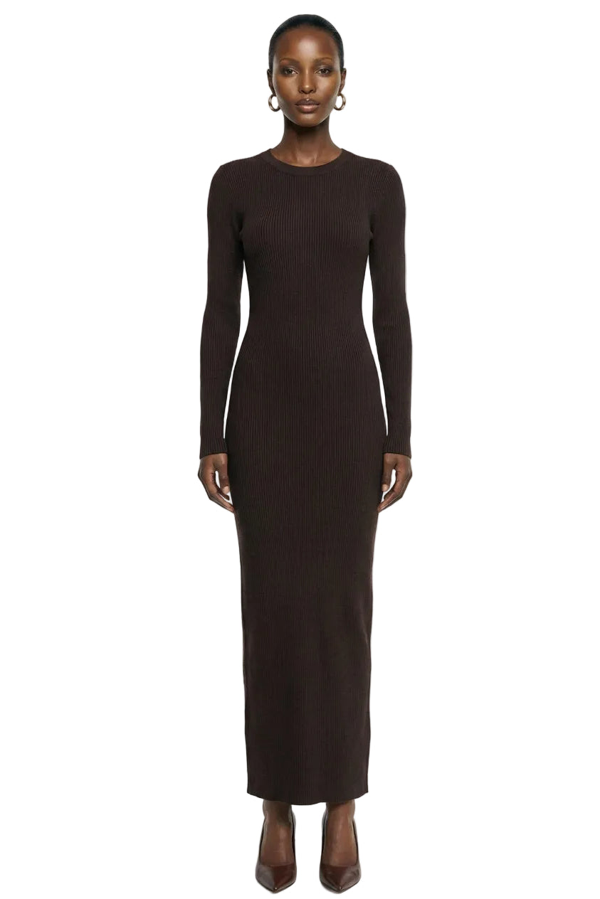 Knitted Ribbed Maxi Dress