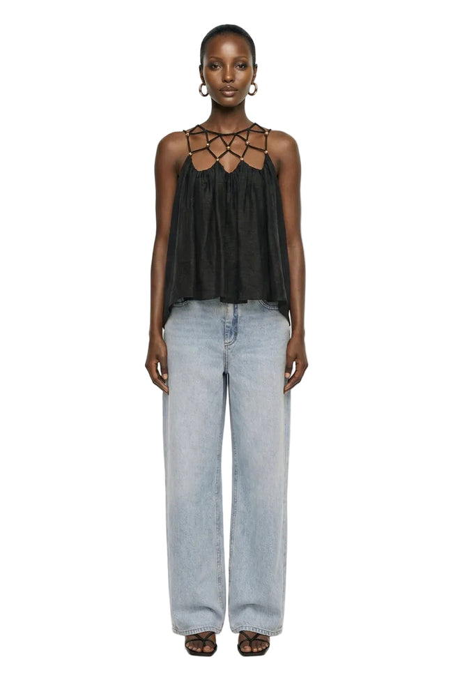 Della Beaded Top Hover Image