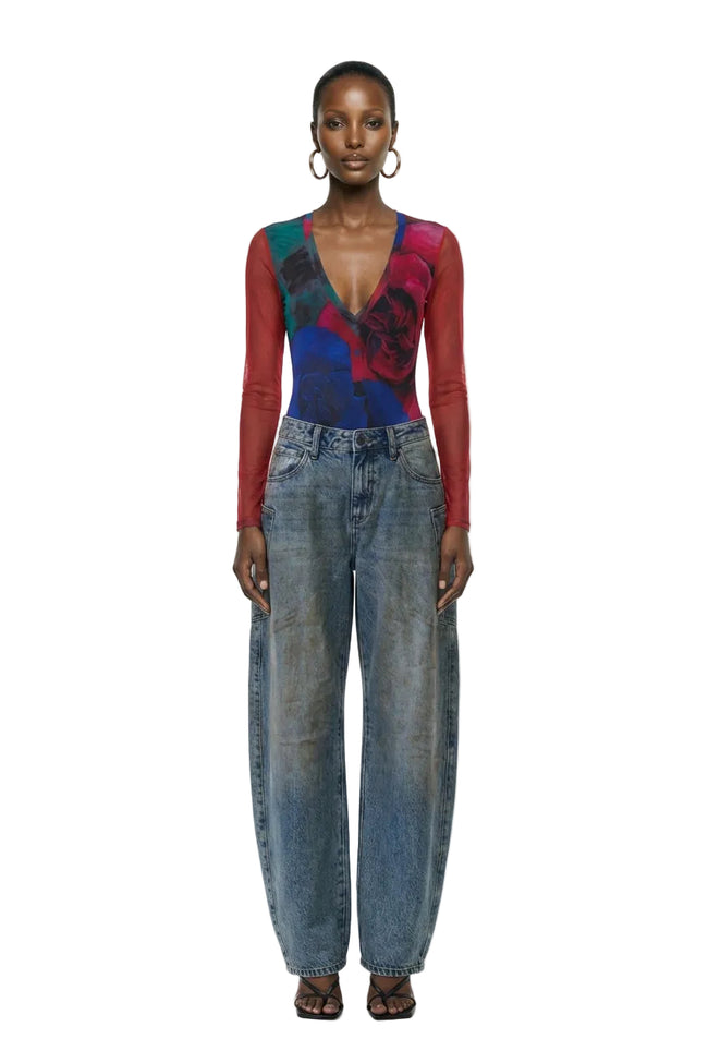 Harris Bodysuit - Multi Blur  Rose Hover Image