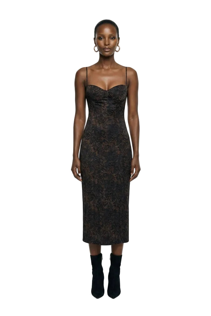 Your Itch Silk Dress - Leopard