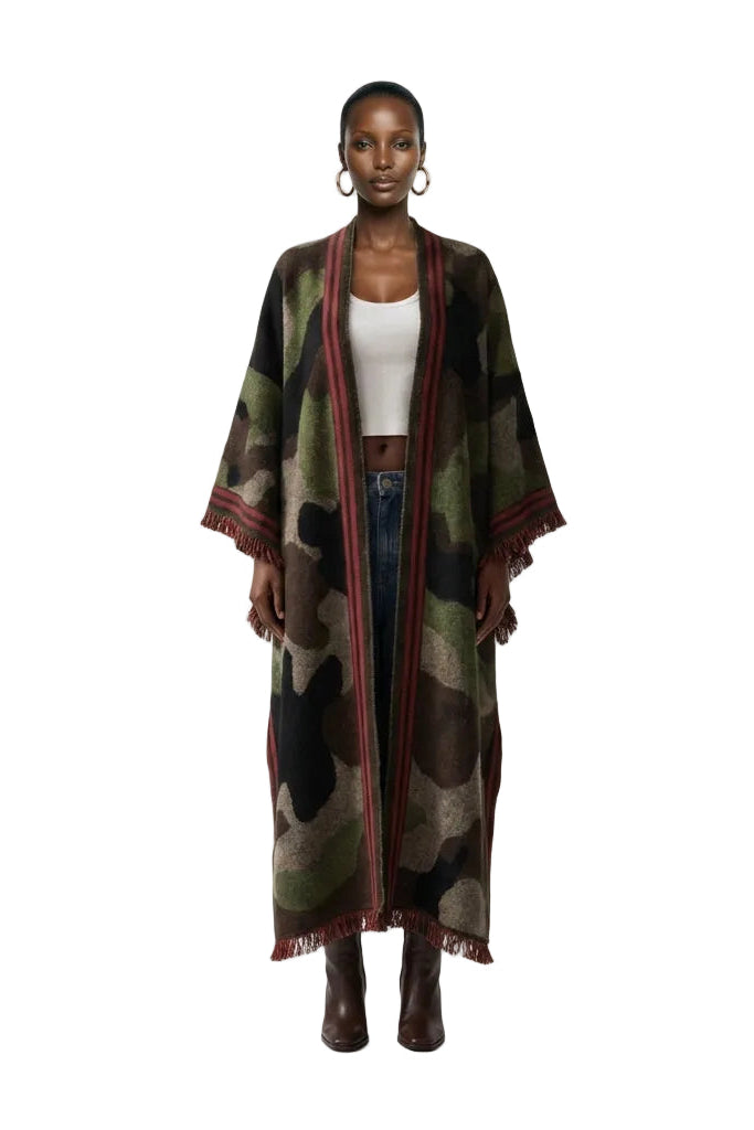 [PRE-ORDER]  The Urban Camouflage Kimono Cardigan