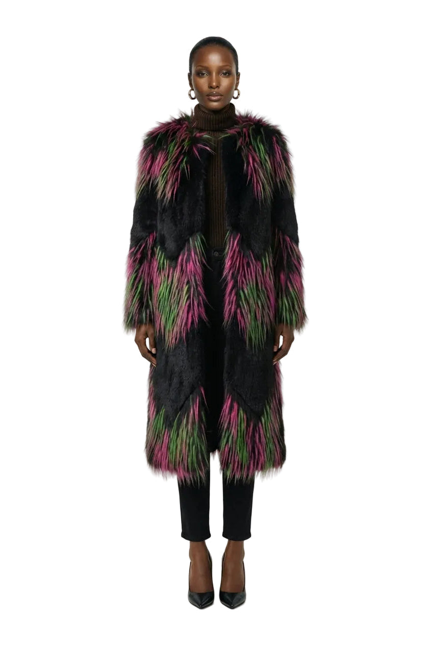 [PRE-ORDER]  Electric Eden Faux Fur Coat