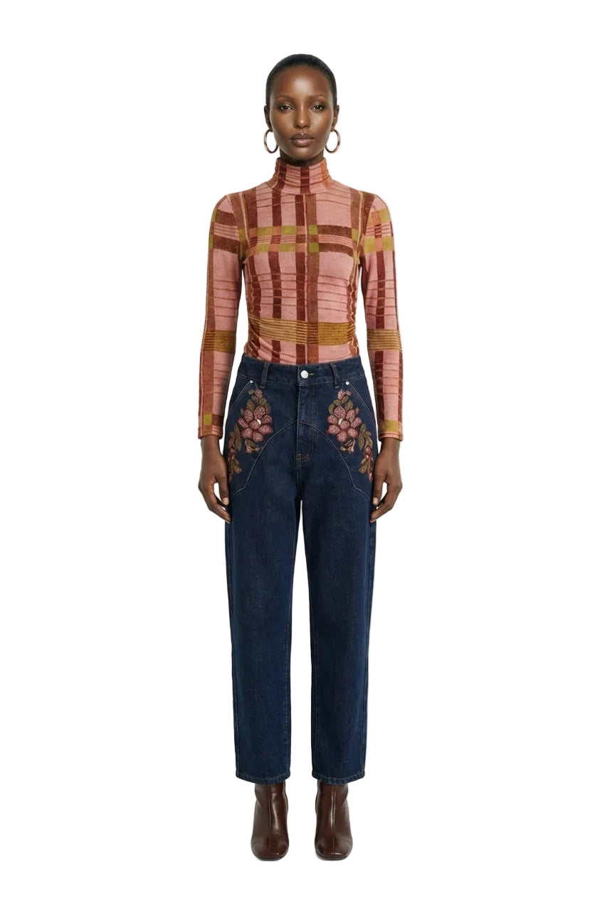 Thalita Long-Sleeve Knitted Top