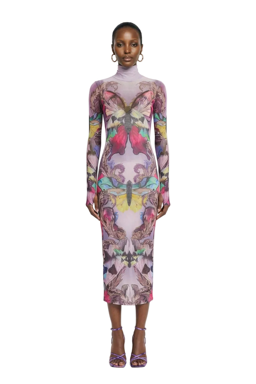 Shailene Dress - Ornate Butterfly