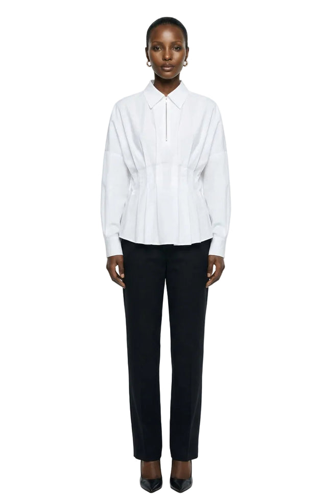 Pleated Slim Fit Overhead Shirt Hover Image