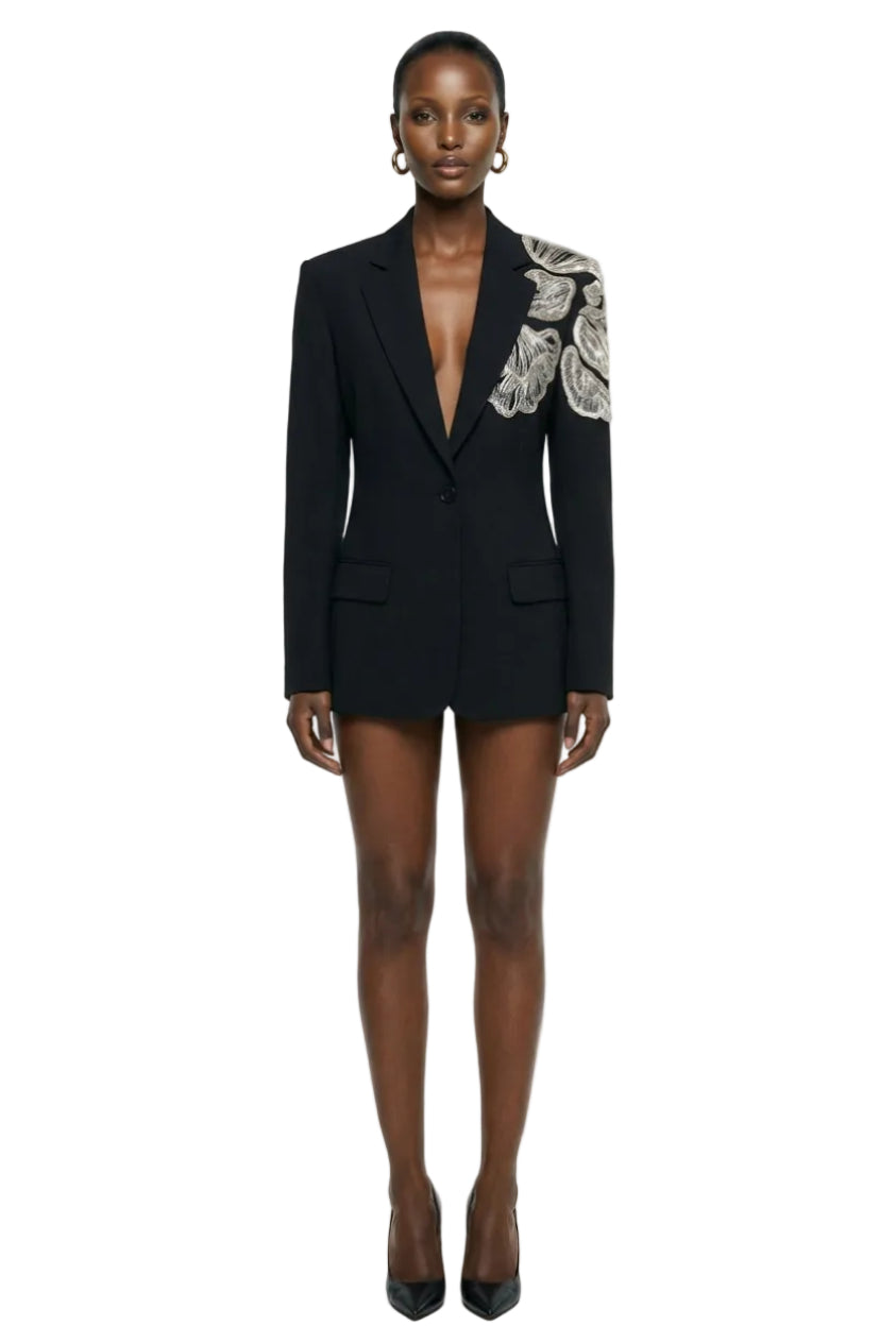 JACKET WITH HAND EMBROIDERY | TAGG