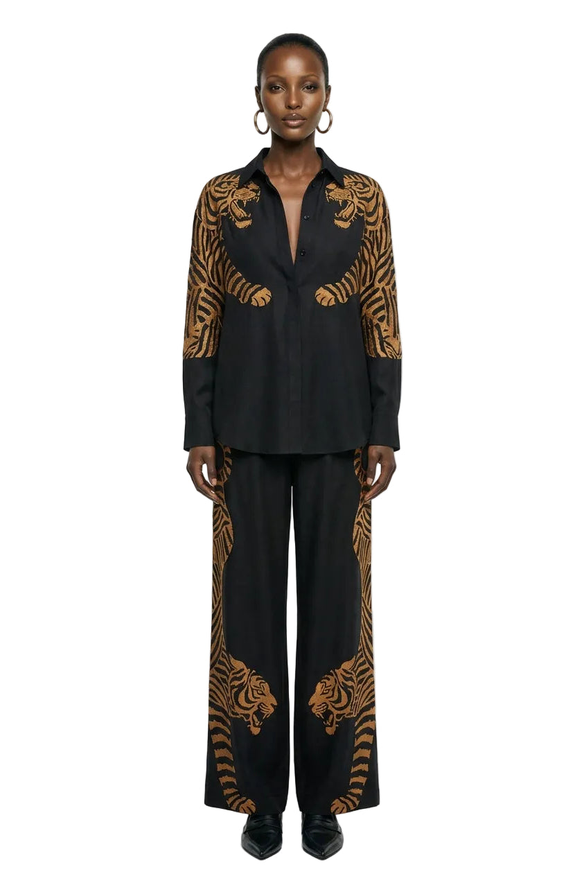 Black  Tiger Pants