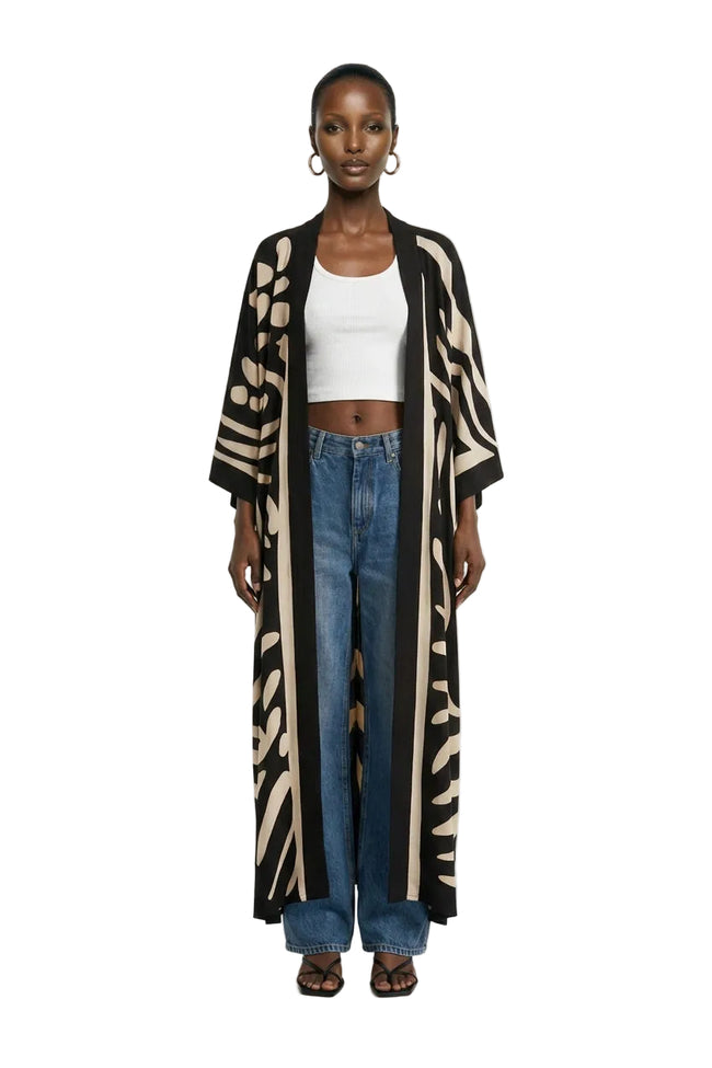 [PRE-ORDER] Lunar Stripes Kimono Hover Image