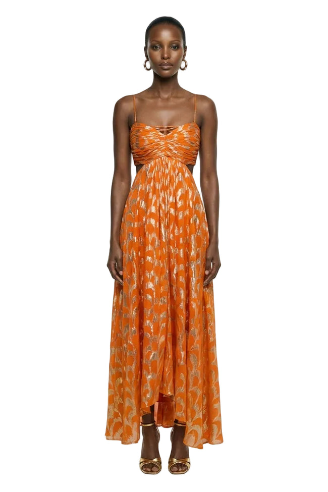 Adele Dress - Orange Hover Image